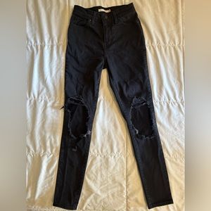 Women’s High Rise Black Levi’s Pants